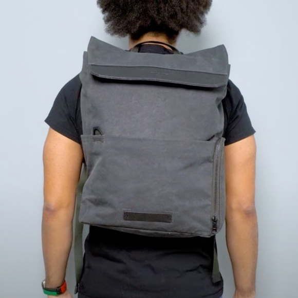 Timbuk2 Foundry Canvas and Leather Laptop Backpack - Picture 12 of 14